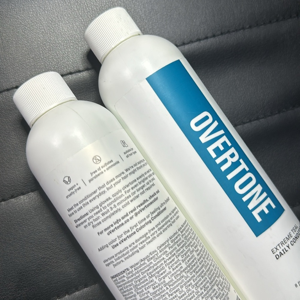 OVERTONE - “Extreme Teal” Daily Conditioners Blue/Teal Hair Color - 3 Pack - Picture 10 of 16